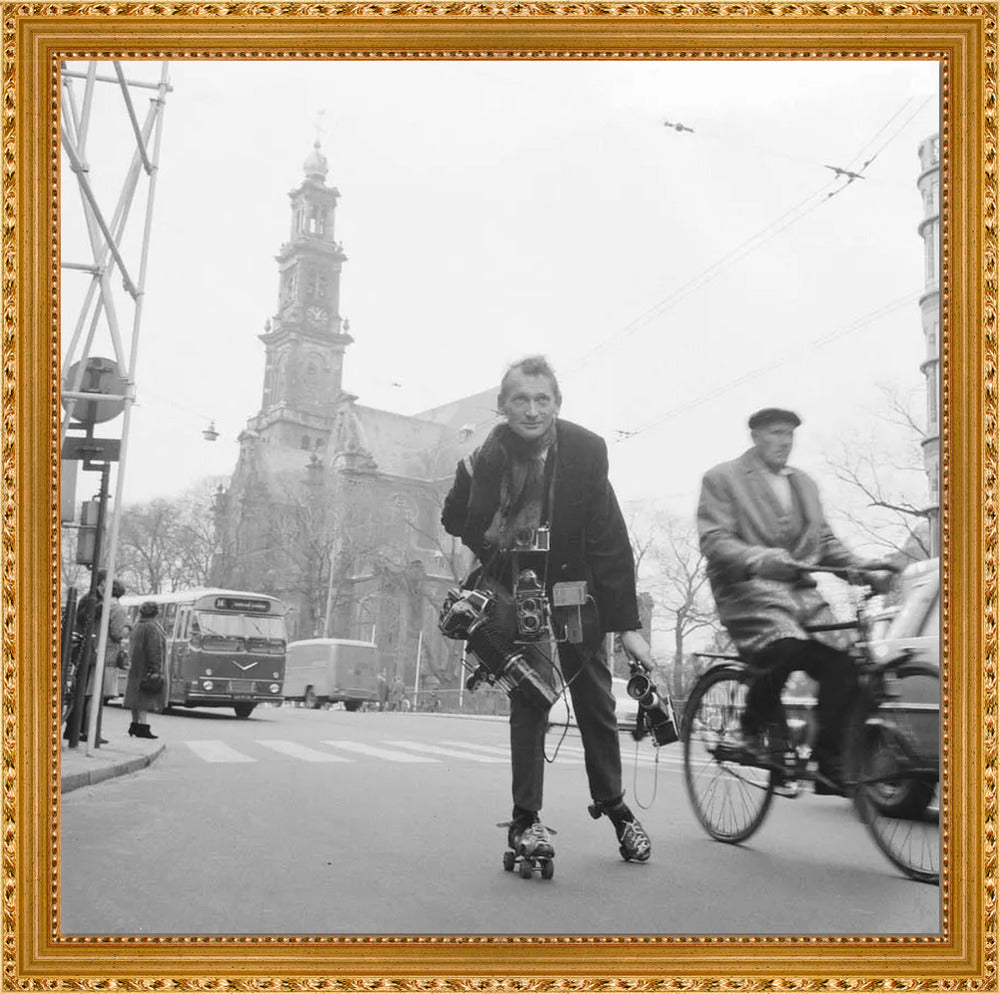 Rolschaatsen voor de Westerkerk - 1966