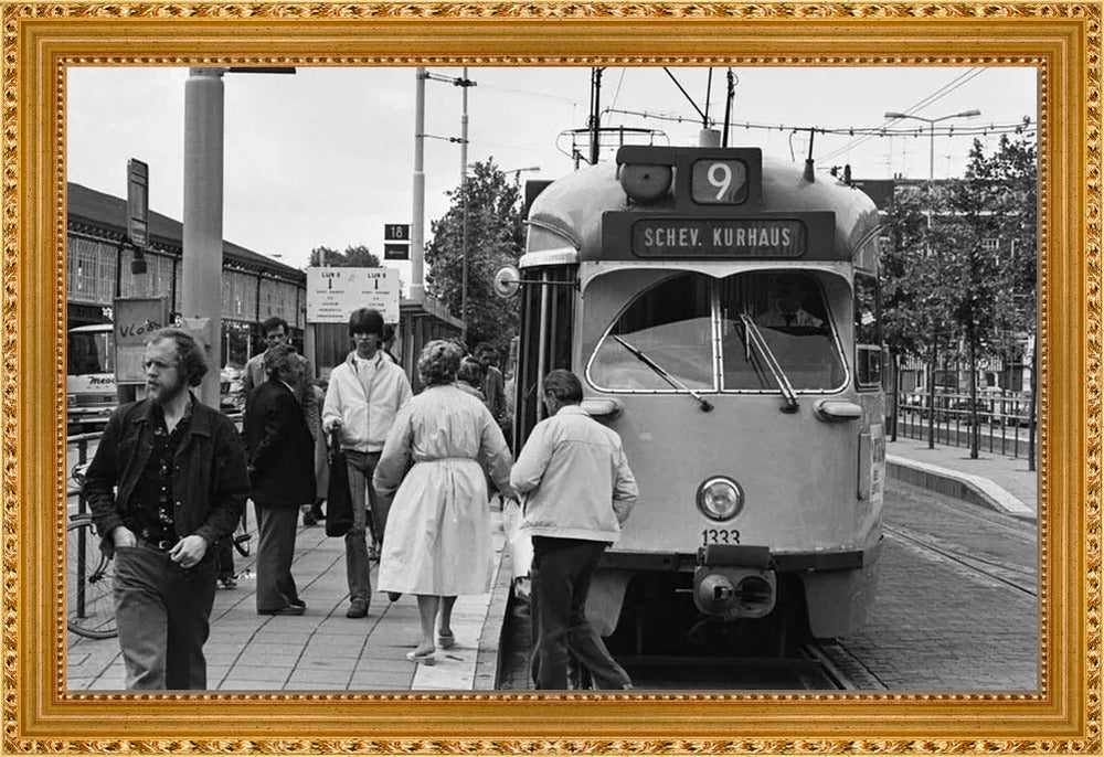 HTM-tram bij Hollands Spoor - 1981