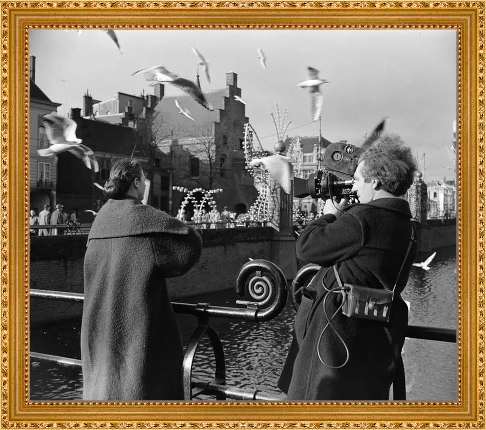 Film bij de Hofvijver - 1954