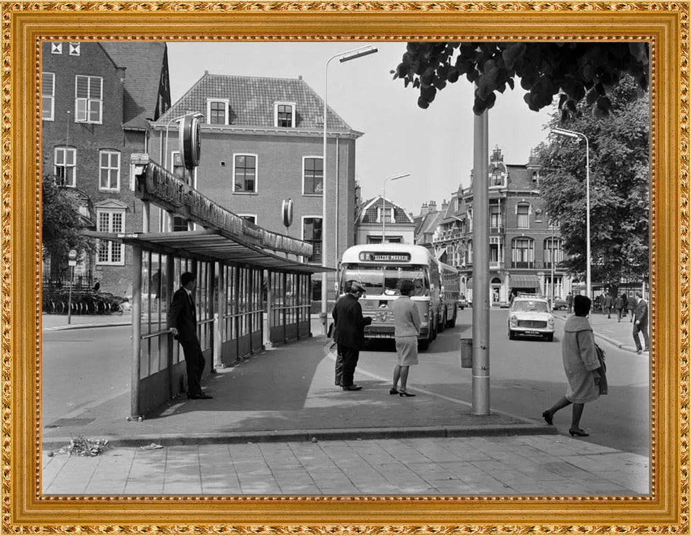 Bushalte aan het Janskerkhof - 1966