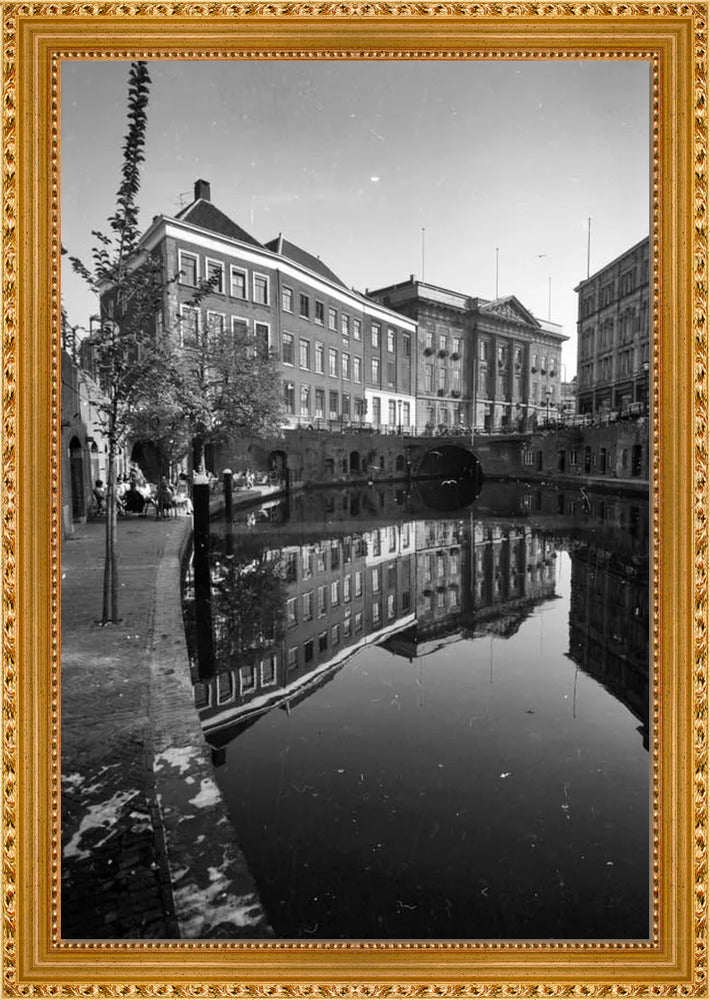 De Oudegracht en de Stadhuisbrug - 1960