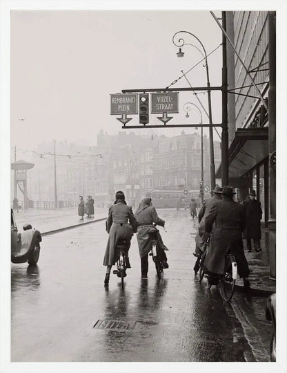 Wachten op het Rokin - 1954