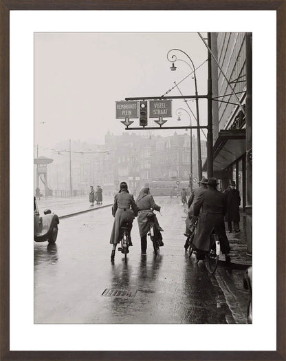 Wachten op het Rokin - 1954