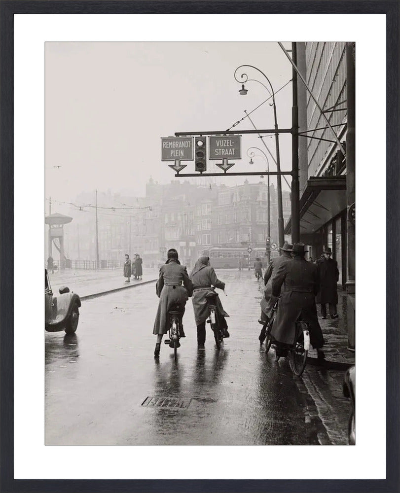 Wachten op het Rokin - 1954