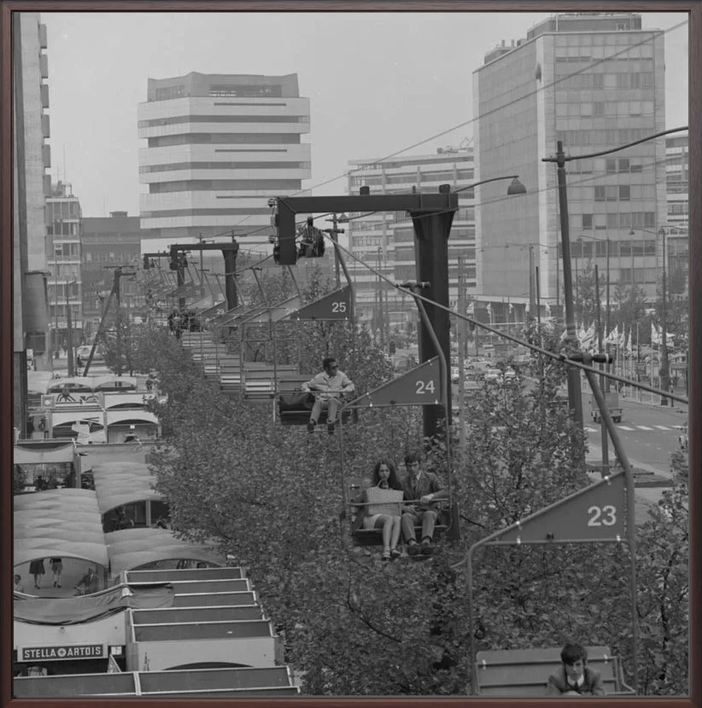 Gondel over de Coolsingel - 1970