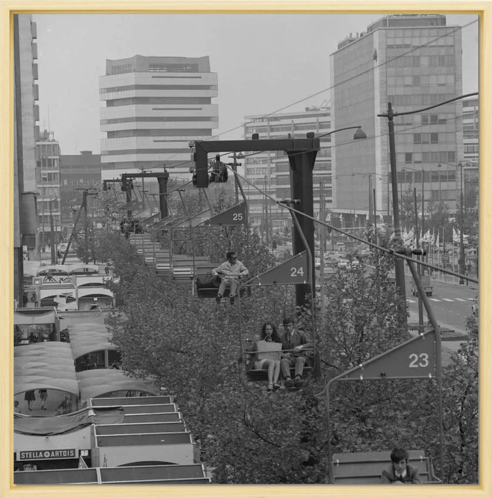 Gondel over de Coolsingel - 1970