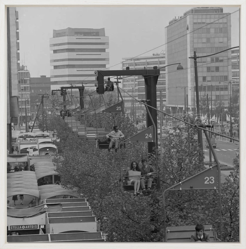 Gondel over de Coolsingel - 1970