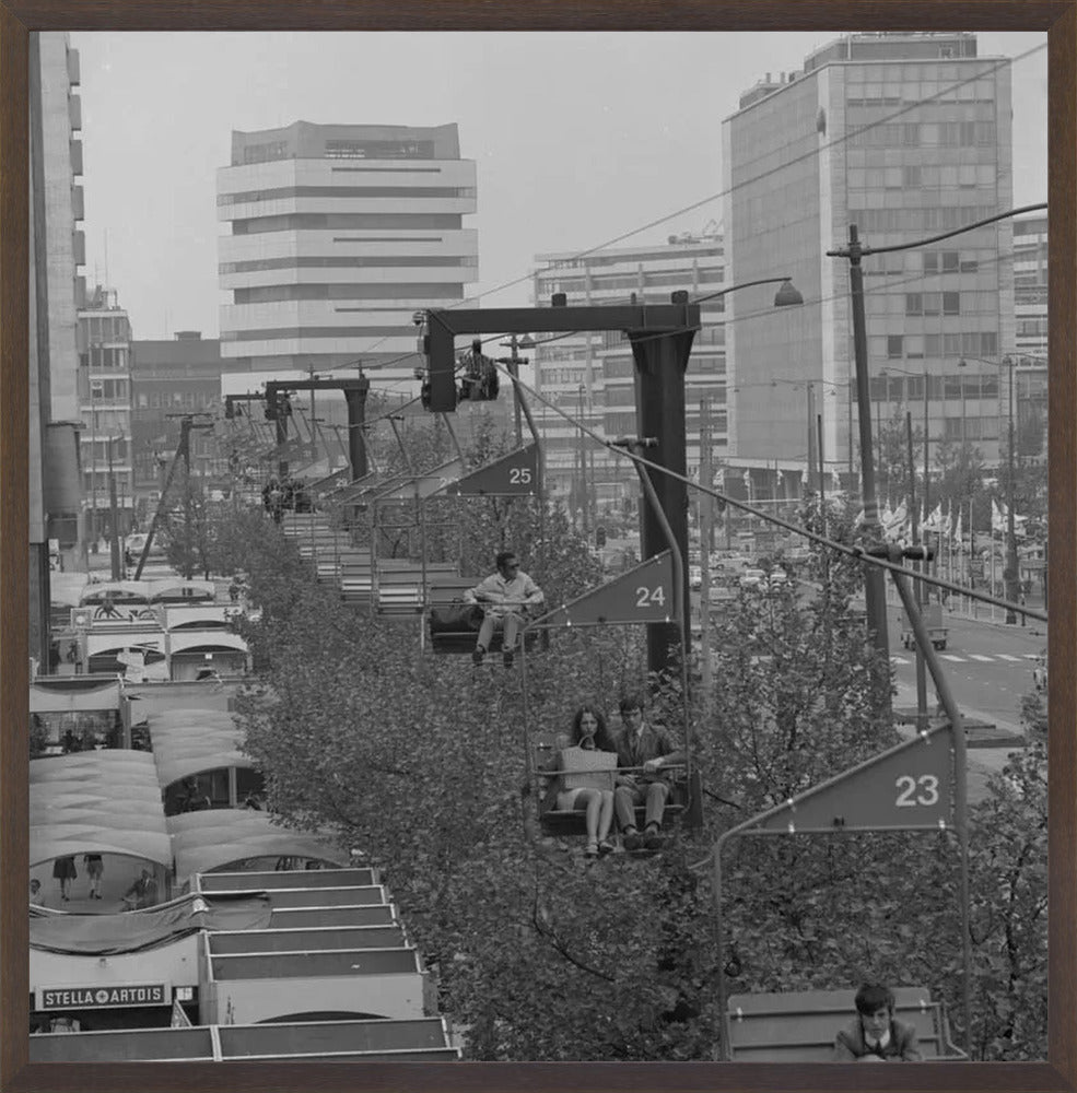Gondel over de Coolsingel - 1970