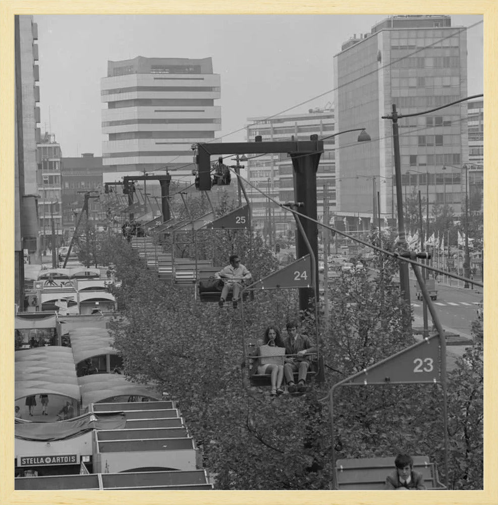 Gondel over de Coolsingel - 1970