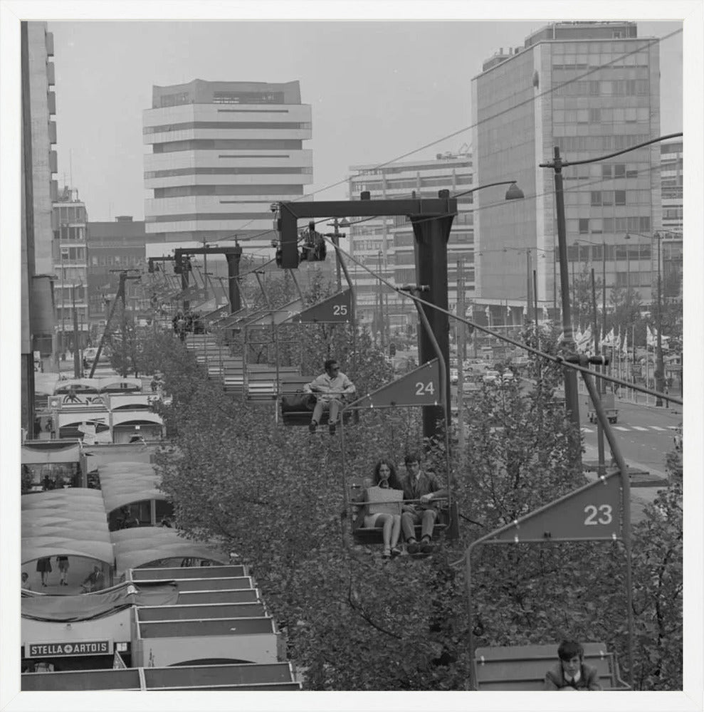 Gondel over de Coolsingel - 1970