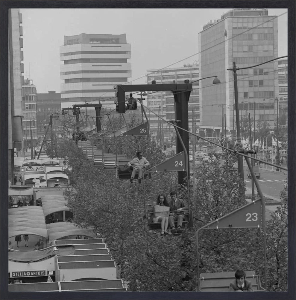 Gondel over de Coolsingel - 1970