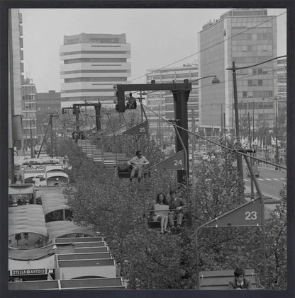 Gondel over de Coolsingel - 1970
