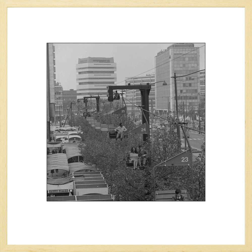 Gondel over de Coolsingel - 1970