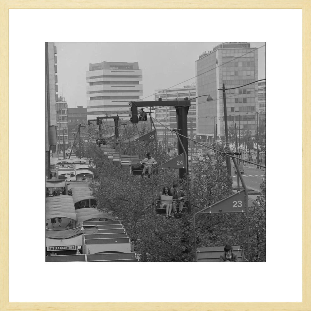 Gondel over de Coolsingel - 1970