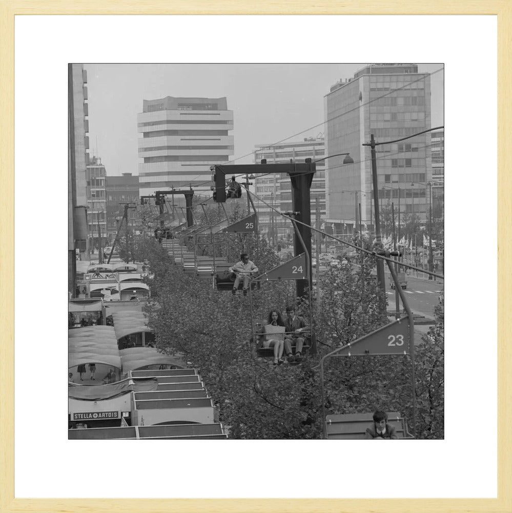 Gondel over de Coolsingel - 1970