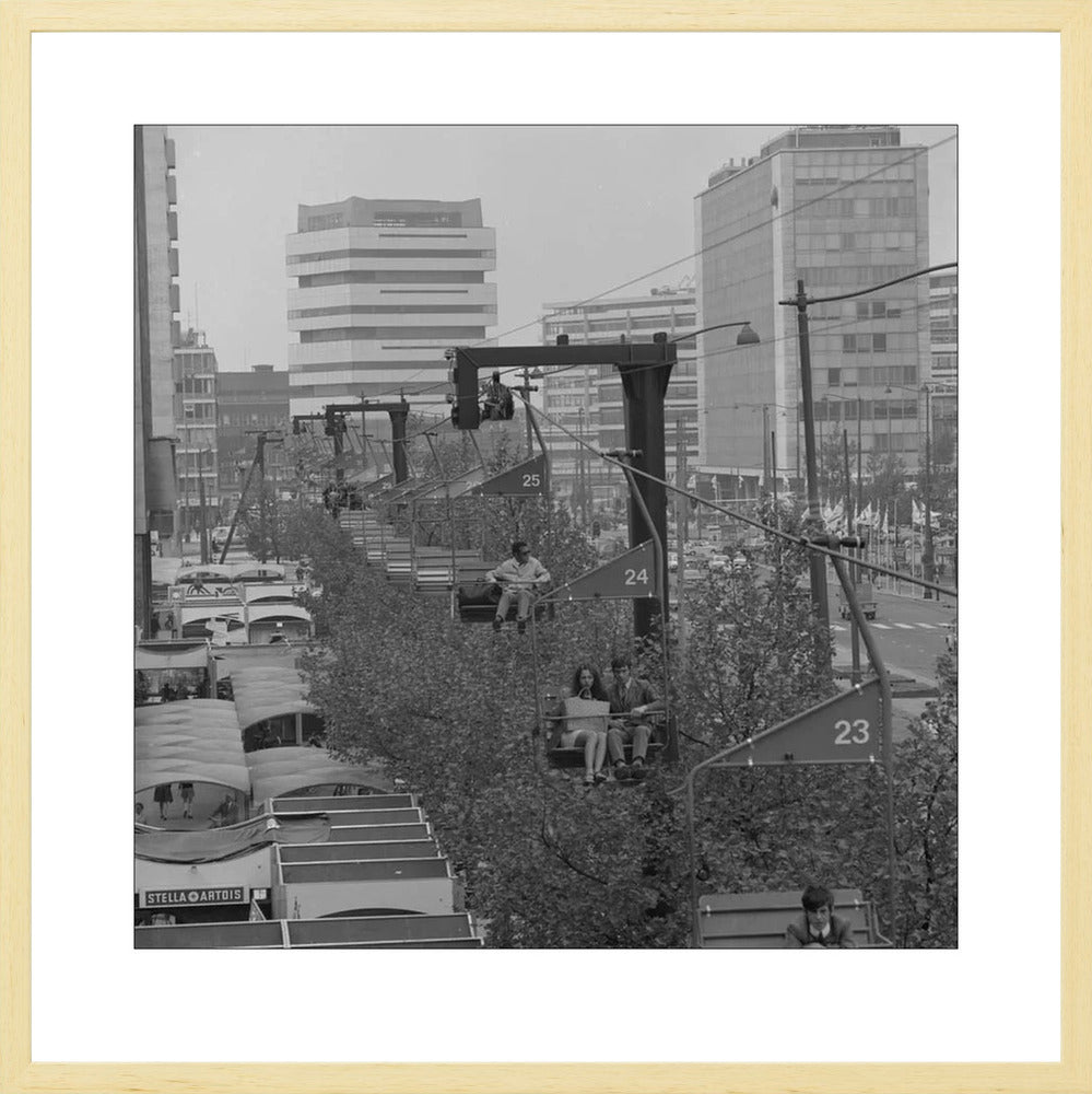 Gondel over de Coolsingel - 1970