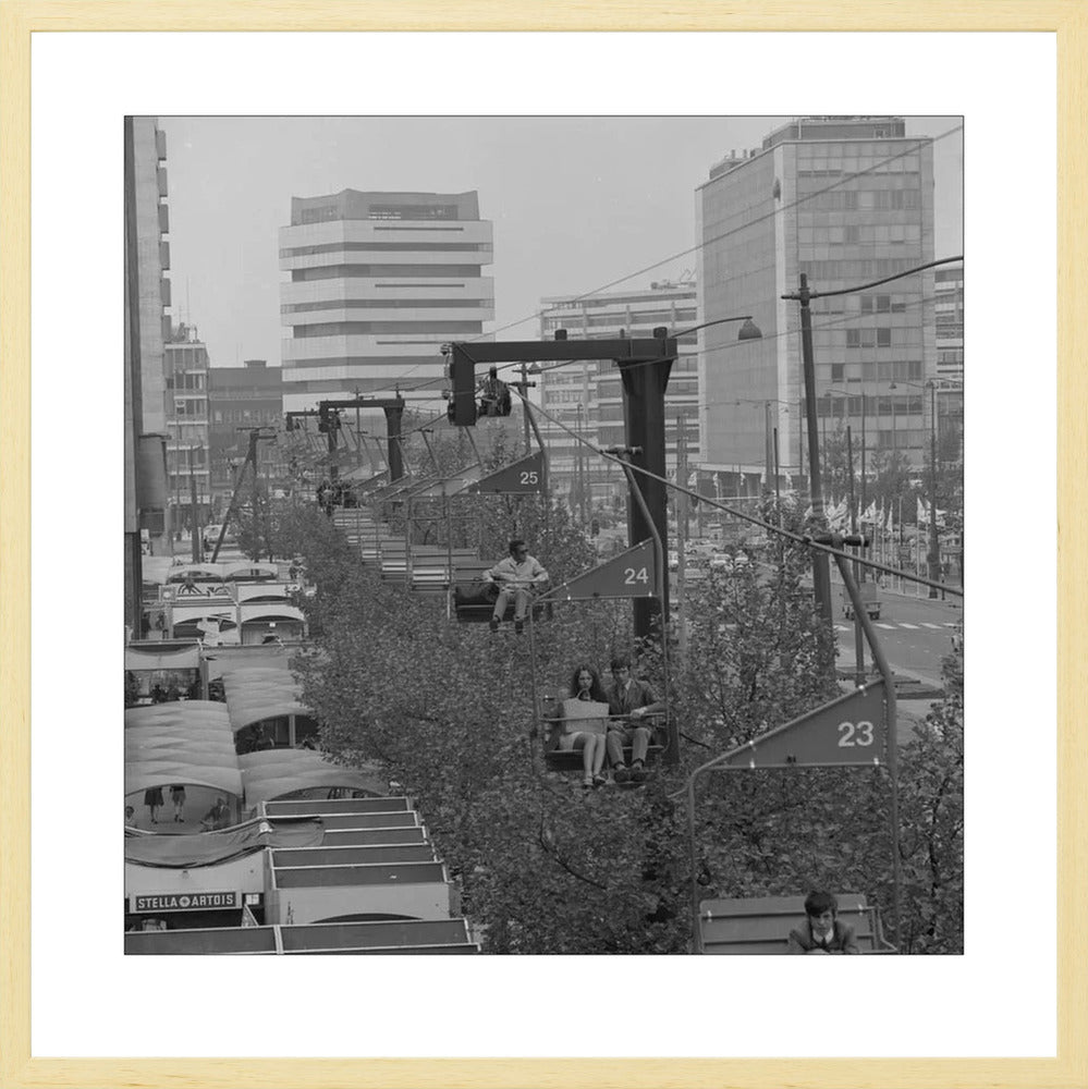 Gondel over de Coolsingel - 1970
