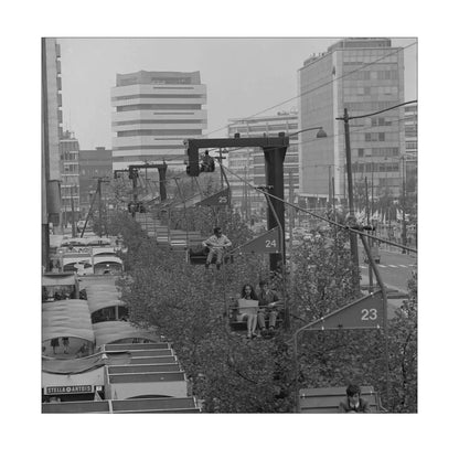 Gondel over de Coolsingel - 1970