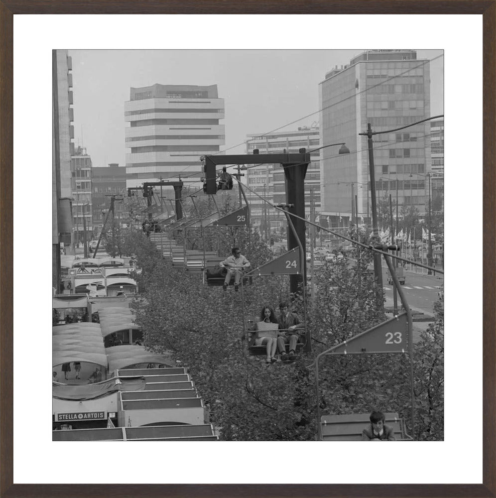Gondel over de Coolsingel - 1970