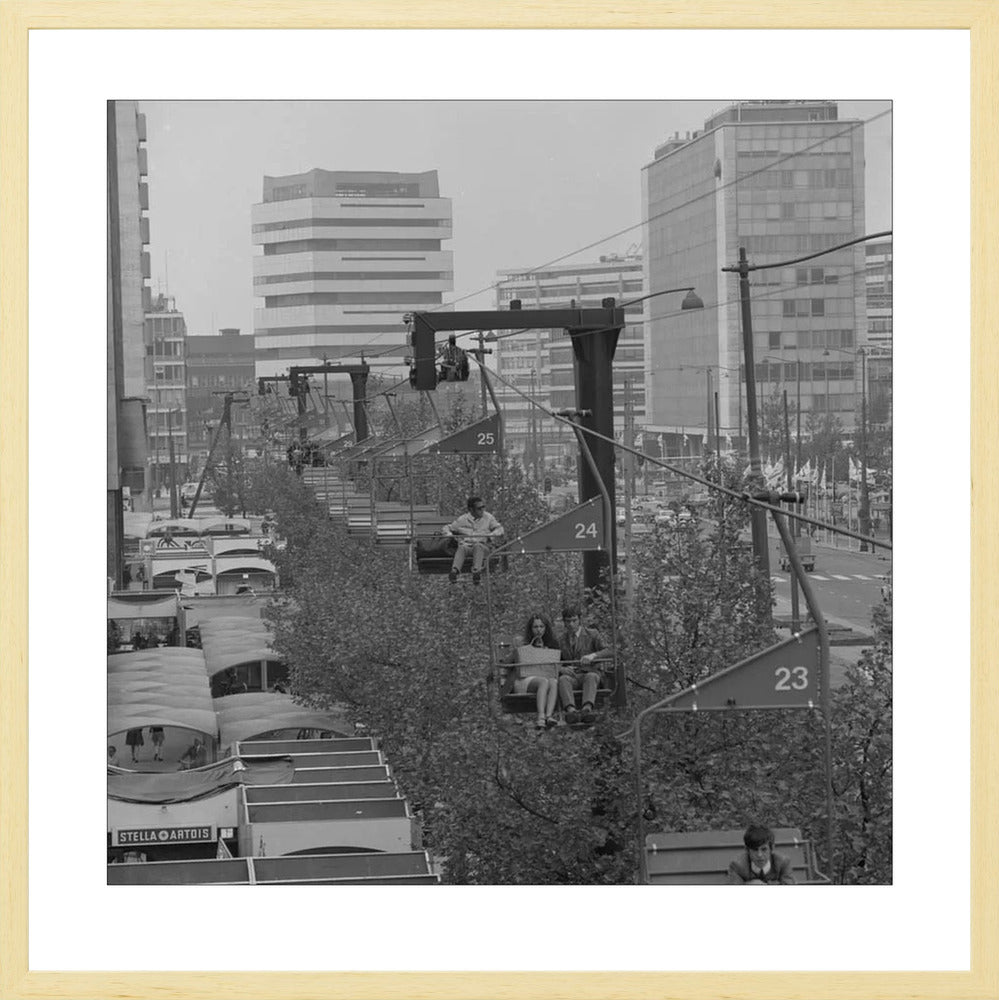 Gondel over de Coolsingel - 1970