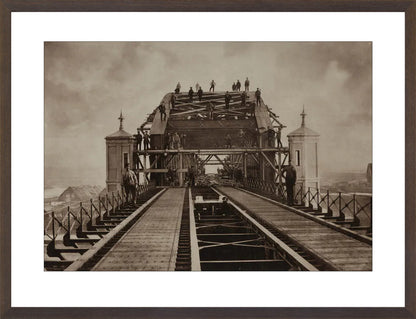 Bruggenbouwers op de Koningsbrug - 1876