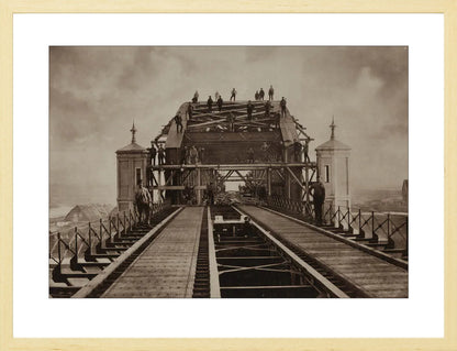 Bruggenbouwers op de Koningsbrug - 1876