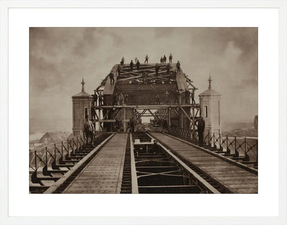 Bruggenbouwers op de Koningsbrug - 1876