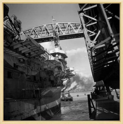 Vliegdekschip langs de Hef - 1947