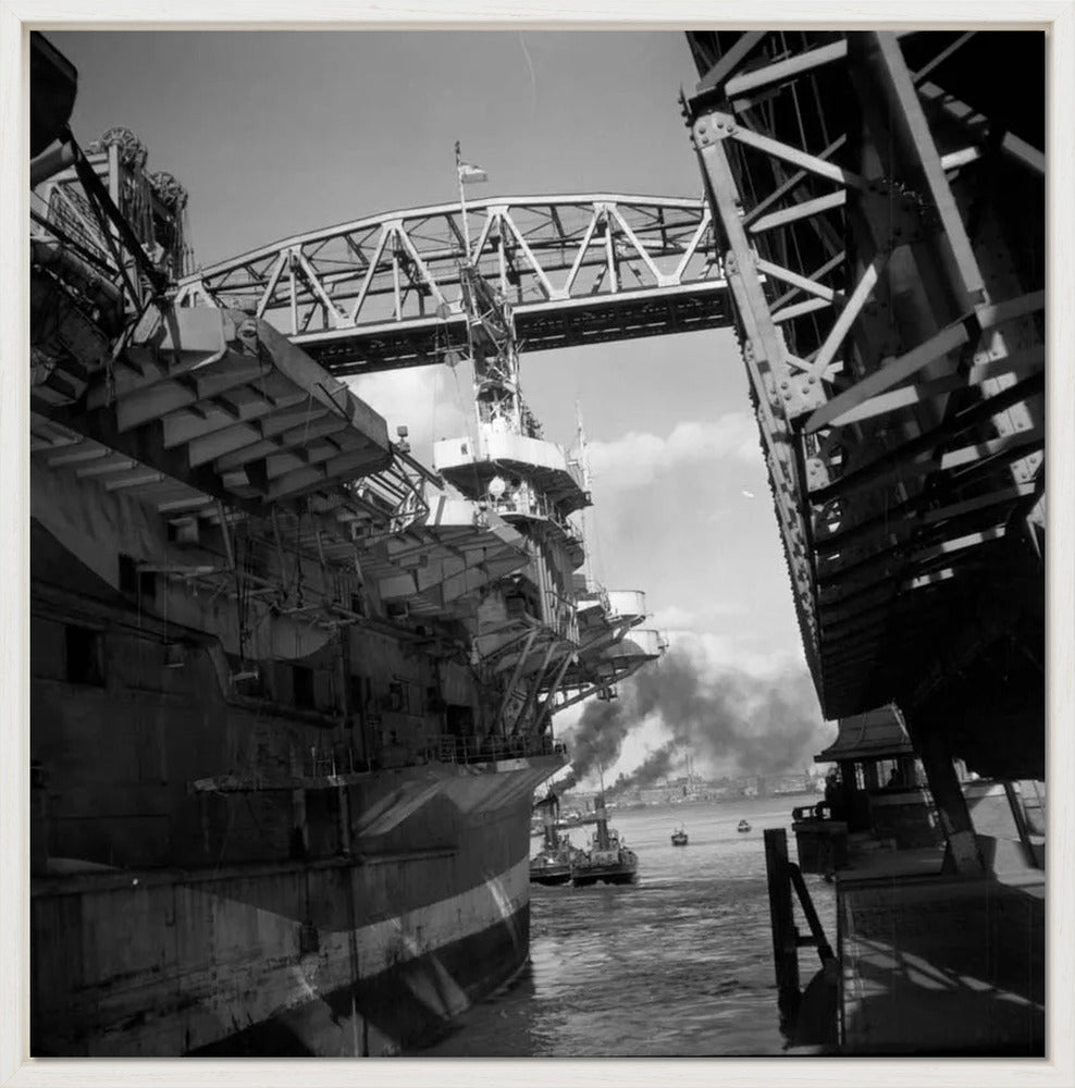 Vliegdekschip langs de Hef - 1947