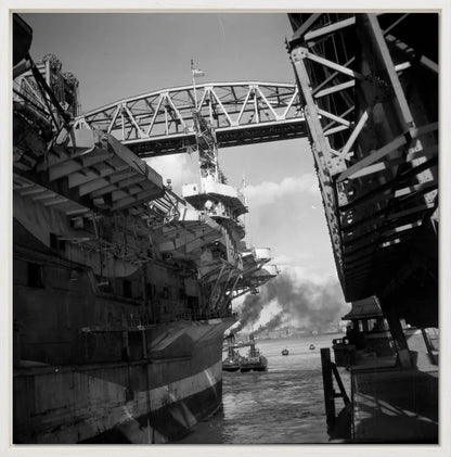 Vliegdekschip langs de Hef - 1947