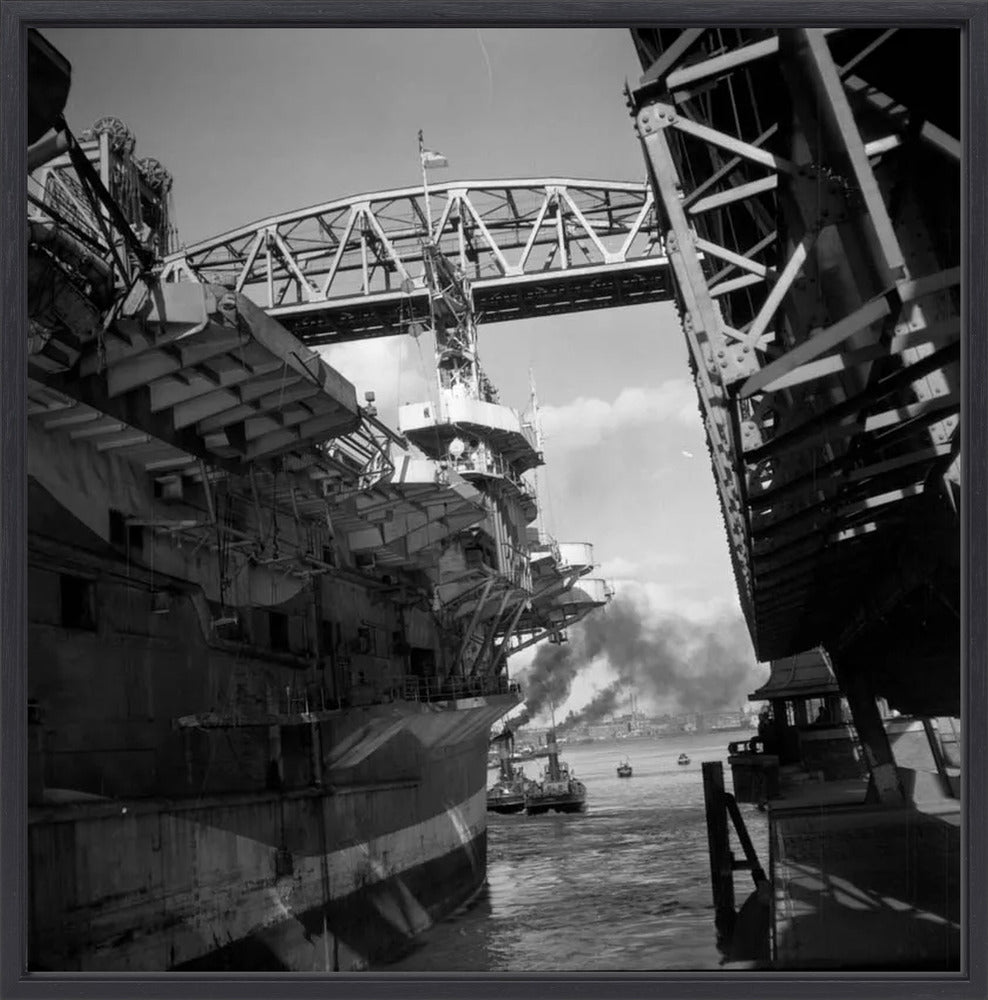 Vliegdekschip langs de Hef - 1947