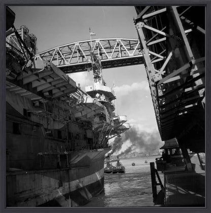 Vliegdekschip langs de Hef - 1947