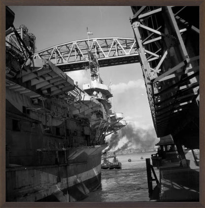 Vliegdekschip langs de Hef - 1947