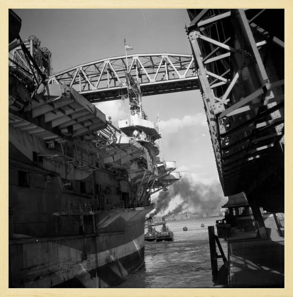 Vliegdekschip langs de Hef - 1947