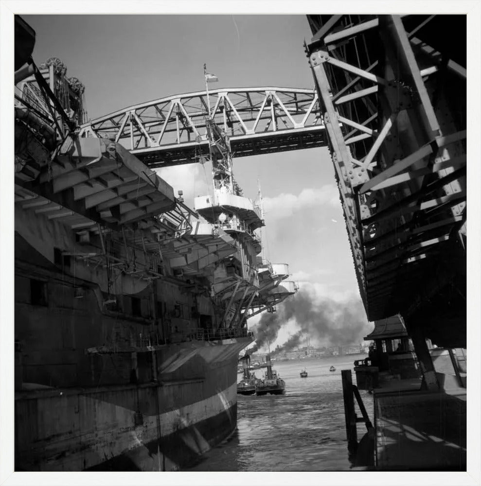 Vliegdekschip langs de Hef - 1947