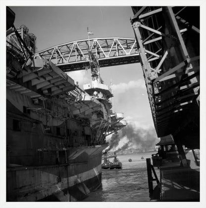 Vliegdekschip langs de Hef - 1947