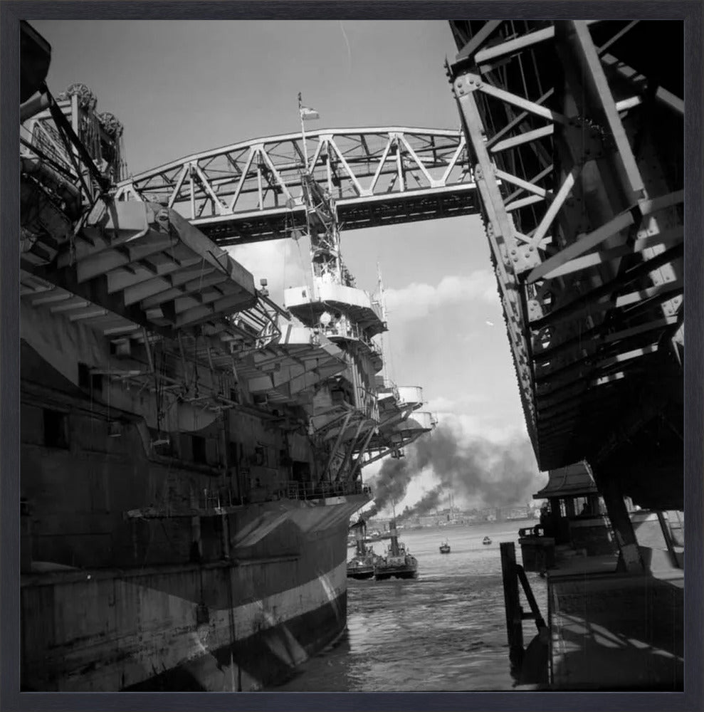 Vliegdekschip langs de Hef - 1947