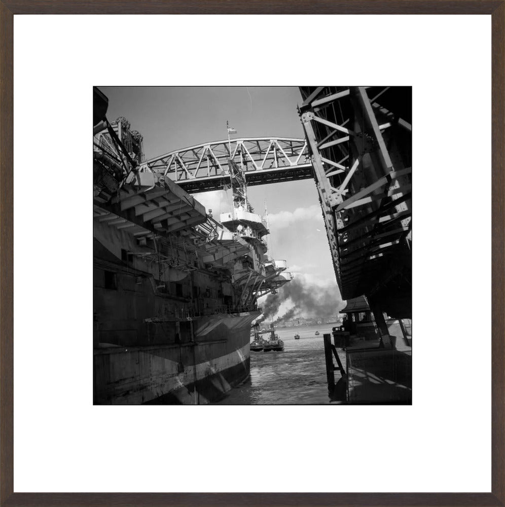 Vliegdekschip langs de Hef - 1947