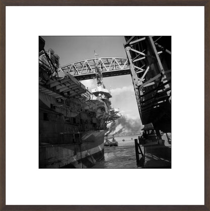 Vliegdekschip langs de Hef - 1947