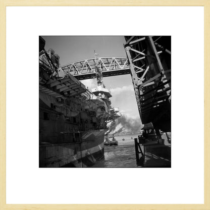 Vliegdekschip langs de Hef - 1947