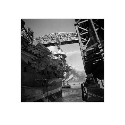 Vliegdekschip langs de Hef - 1947