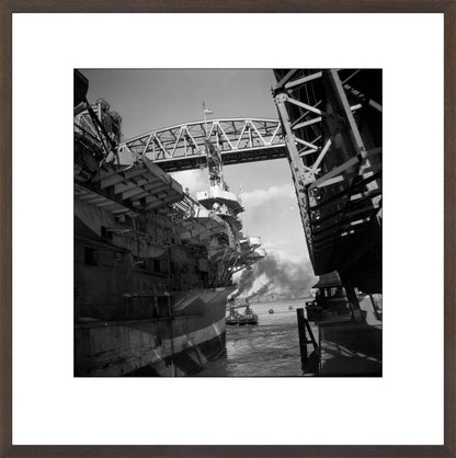 Vliegdekschip langs de Hef - 1947