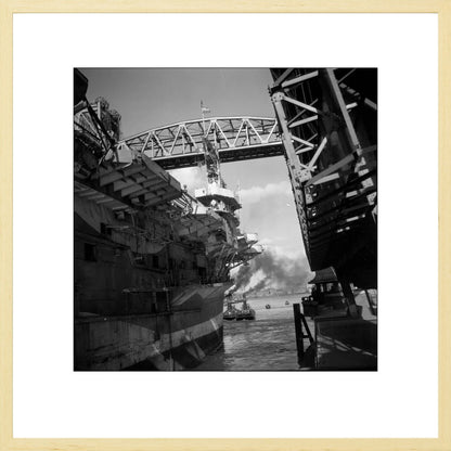 Vliegdekschip langs de Hef - 1947