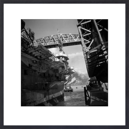 Vliegdekschip langs de Hef - 1947
