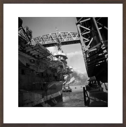 Vliegdekschip langs de Hef - 1947