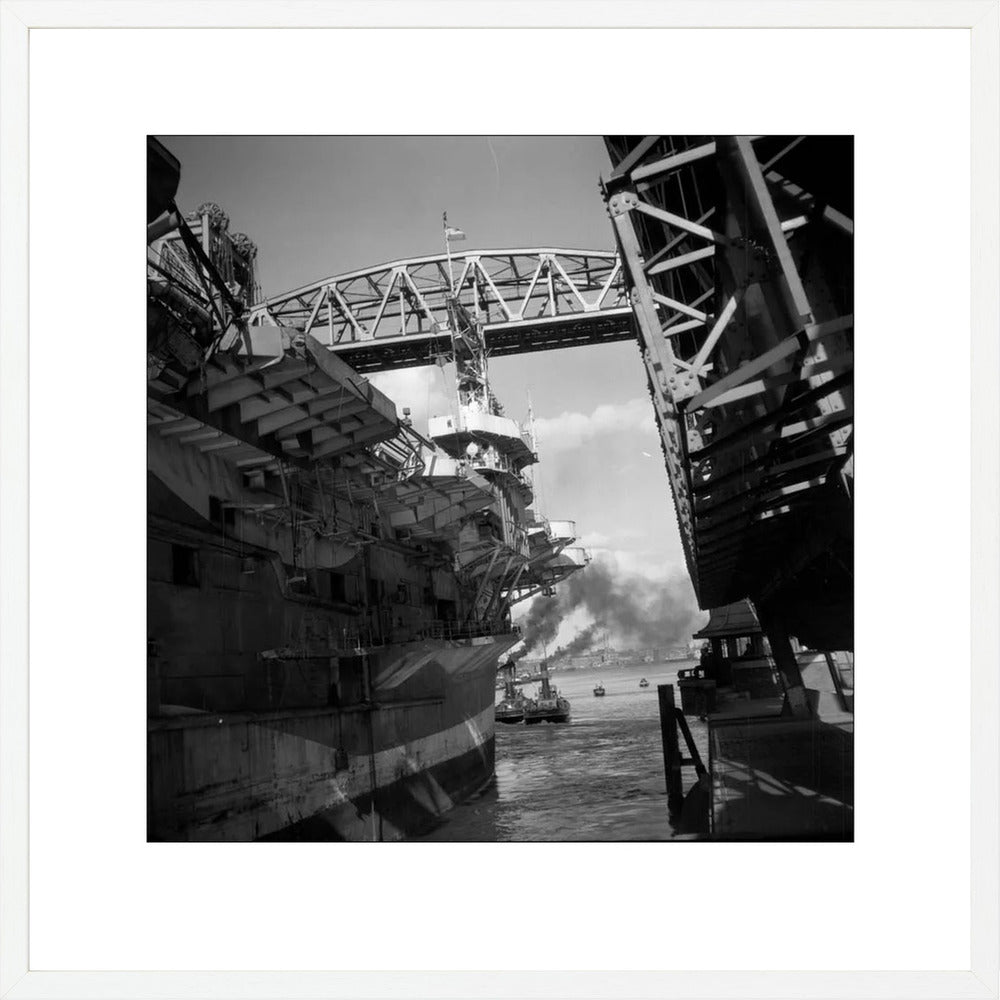 Vliegdekschip langs de Hef - 1947