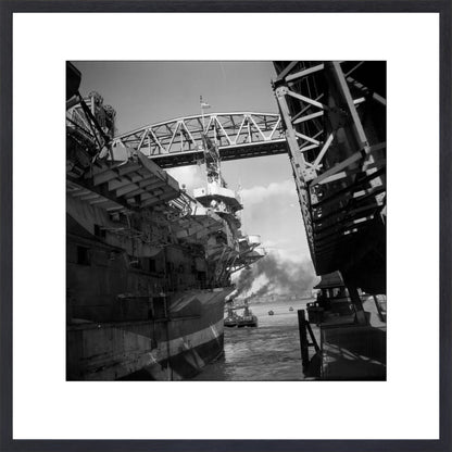 Vliegdekschip langs de Hef - 1947