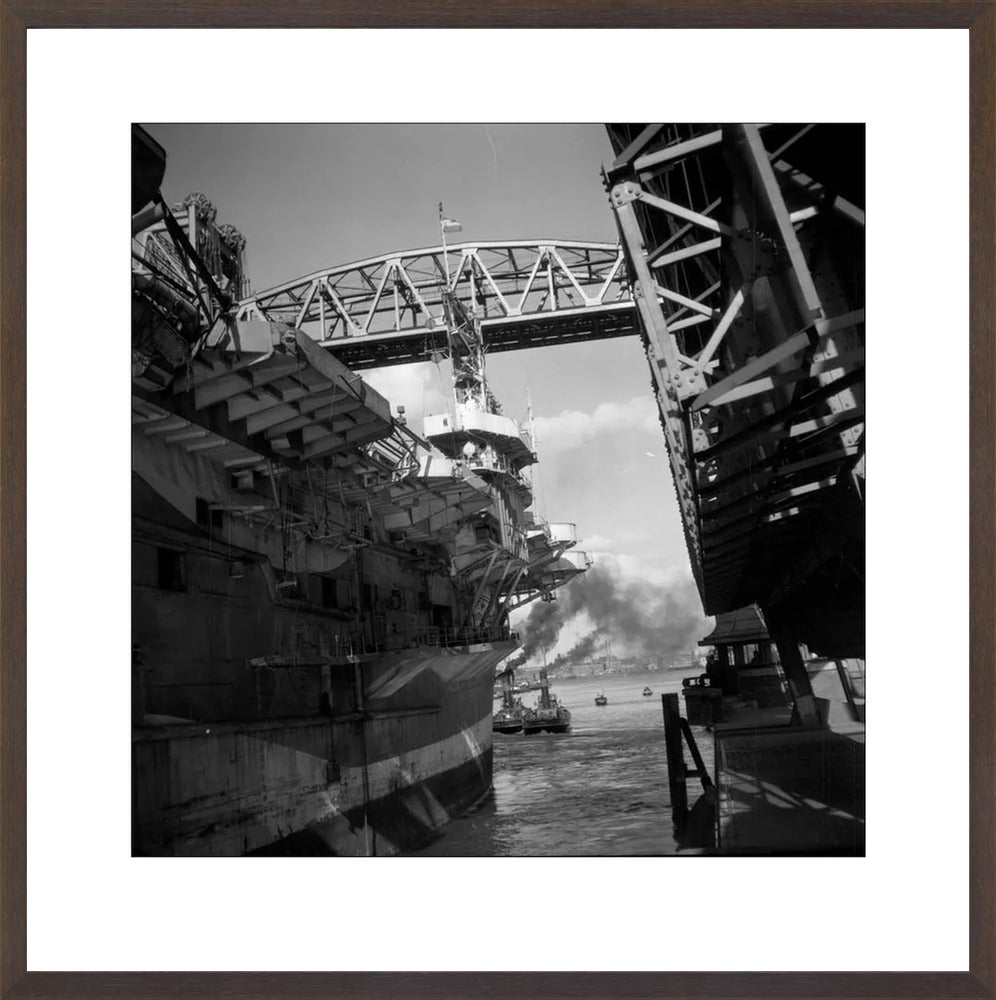 Vliegdekschip langs de Hef - 1947