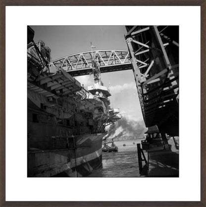 Vliegdekschip langs de Hef - 1947