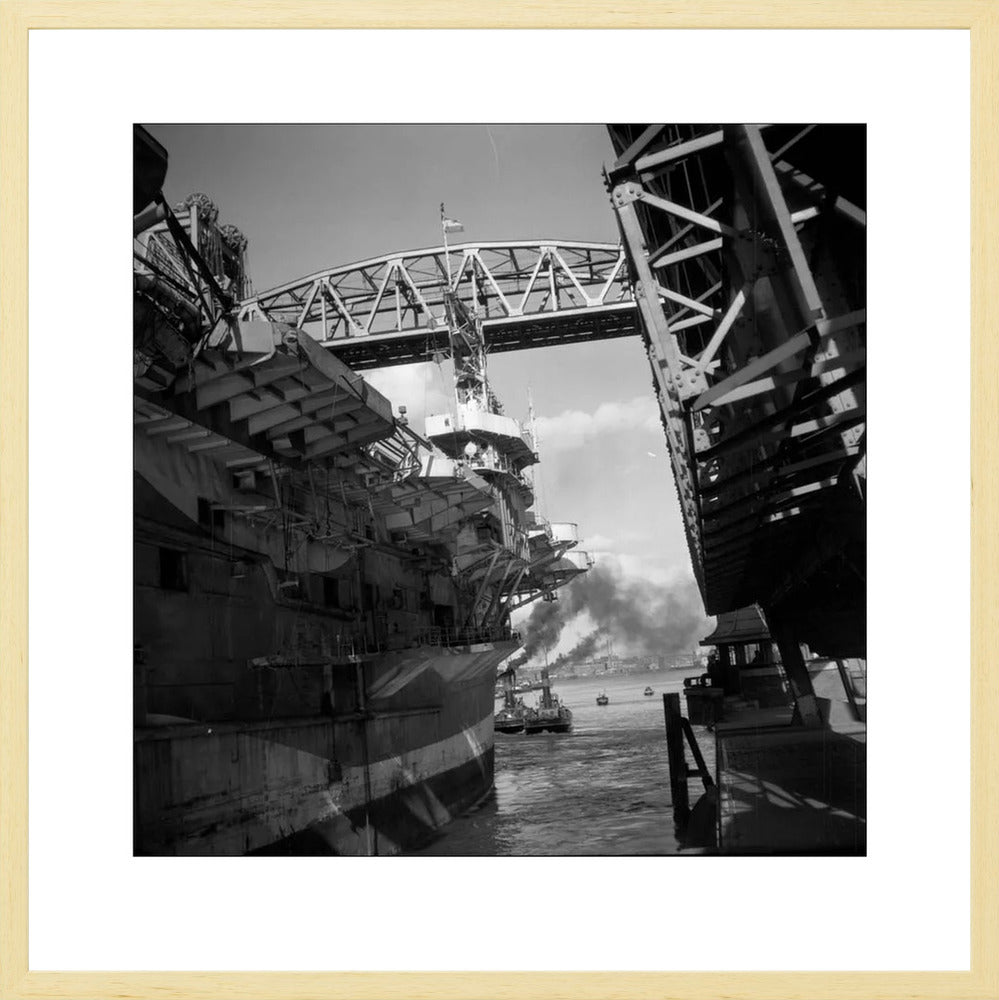 Vliegdekschip langs de Hef - 1947